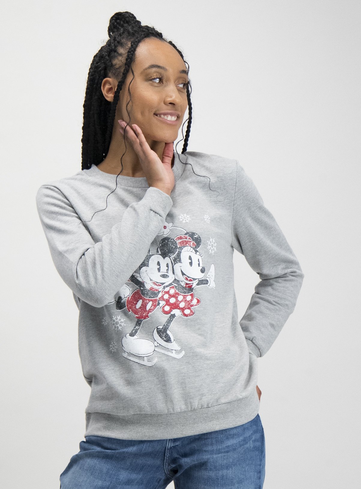ladies minnie mouse jumper